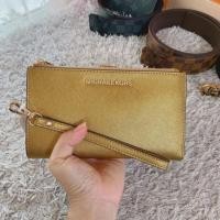 ราคา พร้อมส่ง MICHAEL Michael Kors jet set travel item, this is brand new Double Zip multi-function wallet/wristlet (7709839149)