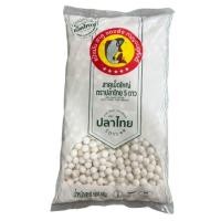 ราคา สาคูเม็ดใหญ่ ตรา ปลาไทย 5 ดาว แป้งมัน ขนาด 500กรัม (24850316284)