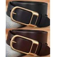 ราคา M16 เข็มขัดผู้ชาย เข็มขัดหนัง หัวเข็มขัดชุบทองเหลือง พร้อมส่ง (29006170718)