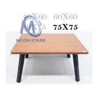 ราคา โต๊ะญี่ปุ่น ขนาด75x75 ซม.โต๊ะกินข้าว อ่านหนังสือ อเนกประสงค์ สั่งได้เลย ms99 (7615911205)