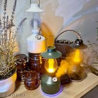 ราคา ตะเกียง โคมไฟตะเกียง ตะเกียงเจ้าพายุ เครื่องพ่นไอน้ำในตัว เครื่องพ่นอโรม่า ไฟLED ปรับความสว่างได้ ชาร์จ USB (22443548114)