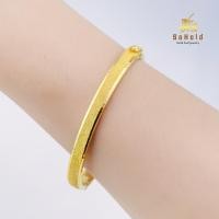 ราคา SOHOLDGOLD กำไลทองคำแท้ 96.5 น้ำหนัก 1 บาท ลายแฟนฉัน วงรีพ่นทราย ขายได้ จำนำได้ พร้อมใบรับประกัน (28051797925)