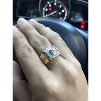 ราคา แหวนพลอยบุษราคัมแท้ล้อมเพชรแท้ (7874711700)