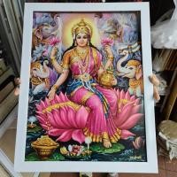 ราคา พระแม่ลักษมี กรอบรูป (ขอบเรียบ) ใส่กระจก ร้านค้า บ้าน เสริมฮวงจุ้ย ความรัก ความสุข ความโชคดี และความเจริญในด้านการเงิน (3360062980)