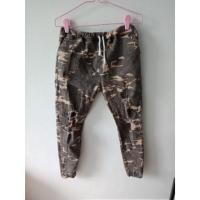 ราคา กางเกงยีนส์สาวอวบ เอวยางยืด ลายทหาร (1397471763)