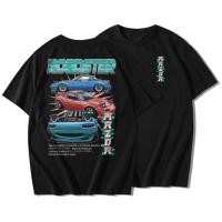 ราคา LOWRIDER เสื้อยืดคอตต้อนแท้ ไม่หด ไม่ย้วย ลายสกรีน ROADSTER MAZDA MX5(แขนสั้น) (22549810657)