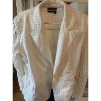 ราคา เสื้อเบเซอร์สีขาวผ้าลายลูกไม้แบรนด์ CC-OO (16141539713)