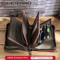 ราคา CONTACTS FAMILY กระเป๋าคลัชผู้ชายขนาดใหญ่จุหนังแท้กระเป๋าสตางค์กระเป๋าสตางค์ซิปปกหนังสือเดินทาง (26751055130)