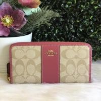 ราคา Coach Accordion Zip Wallet In Signature Canvas F54630 IMP4J (3110313464)