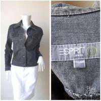 ราคา ESPRIT jeans เสื้อแจ๊คเก็ต ยีนส์สีดำฟอกซีด Size S รอบอก 38 นิ้วค่ะ (1634027171)
