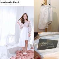 ราคา กระโปรง lookbooklookbook size s สีขาว (8614555803)