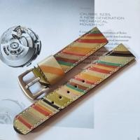 ราคา สายนาฬิกา 20 mm. หนังแท้ ตัดจากกระเป๋า Paul Smith ของแท้ งาน Handmade แถมสปริงบาร์ (21295147598)