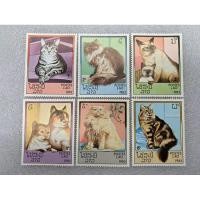 ราคา แสตมป์ลาวชุดแมว ปี1983 ยกชุดแสตมป์6ดวง (28813917582)