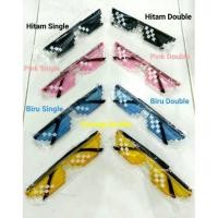 ราคา : แว่นตาแฟชั่น Thug Life ORIGINAL สีสันคู่โมเสคผู้หญิงร่วมสมัย (9629192323)