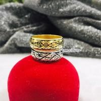 ราคา แหวนถมเงิน ถมทอง ลายไทย เงินแท้ 92.5% ตัวเรือนหนาแข็งแรง (28058198925)