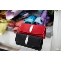ราคา Lady Giant Envelope Wallet (MTB2L) กระเป๋าสตางค์ยักษ์สาว ทรงกระปุกใหญ่พิเศษหนังปลากระเบนแท้ พร้อมสายสะพาย (28757795831)