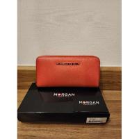 ราคา [USE] กระเป๋าสตางค์ใบยาว MORGAN สีส้ม อะไหล่ทอง แท้ 100% (22956749721)