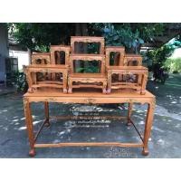 ราคา (ส่งฟรี!)โต๊ะหมู่บูชา9*9 ไม้สักทอง เกรดA แกะสลักลายดอกไม้ แข็งแรงทนทานรองรับน้ำหนักได้เป็นอย่างดี (7560799504)