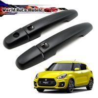 ราคา ครอบมือจับ มือดึงประตูหน้า ซ้าย+ขวา รุ่นท็อป ดำด้าน 4ชิ้น Suzuki New Swift Hatchback Top ปี2018-2020 (3981374594)