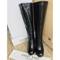 ราคา รองเท้าบูท หนังแท้ CRAZY STEP size 38 (กล่อง ป้ายครบ สภาพใหม่กริบ) (2555462834)
