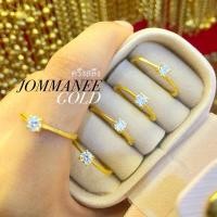 ราคา พร้อมส่ง ส่งฟรี แหวนครึ่งสลึงแต่งเพชรเม็ดเดี่ยว แหวนทองคำแท้ครึ่งสลึง 96.5% (24715736734)
