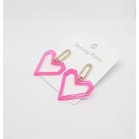 ราคา ❤พร้อมส่ง❤ ต่างหูหัวใจ ชมพูนีออน Neon Pink cต่างหูแฟชั่น ต่างหูยาว สีชมพูนีออน Heart Love ต่างหูระย้า (6212782976)