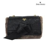 ราคา Pari Passu กระเป๋าสะพายข้างสีเบจ/สีกรม สายสะพายโซ่ BOY 2 (1312137916)