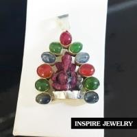 ราคา Inspire Jewelry จี้พระพิฒเนศองค์พระแกะจากทับทิมพม่า พลอยแท้ทุกเม็ด ตัวเรือนขึ้นเงิน 92.5 งานจิวเวลลี่ 2.5x3cm (1629370615)