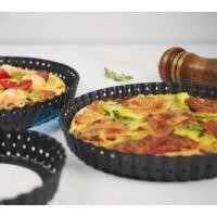 ราคา ถาดอบ pizza แบบมีรูขอบสูง ถอดก้นถาดได้ เล็กสุดคือ 5นิ้ว มีขนาด 5/8/9 นิ้ว เอาเข้าหม้อทอดไร้น้ำมันได้ pizza ไม่ติดถาด (20229482279)