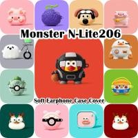 ราคา ขายร้อนFor Monster N-Lite206 เคสน่ารักการ์ตูนซิลิโคนอ่อนนุ่มหูฟังกรณีปลอก NO.1 (26756372190)
