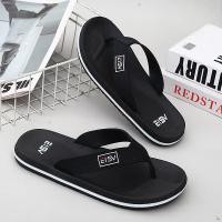 ราคา Men Mens Flip-Flops Flip-Flops Mens Outer Wear Anti-Slip Outdoor Leisure Mens Beach (26963834410)