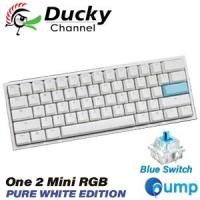 ราคา (ใส่โค้ด INC12EL ลดเพิ่ม 70.-) Ducky One 2 Mini RGB Pure White Mechanical Keyboard - Blue Sw (14300772624)