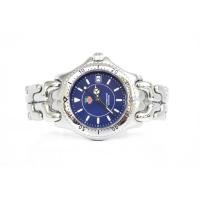 ราคา Tag Heuer Boy Size ก้างปลา เรือนเหล็ก หน้าน้ำเงินวงแหวน 3 ชั้น (4107737383)