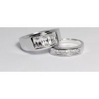 ราคา แหวนคู่เคลือบทองคำขาว 008 (12448668748)