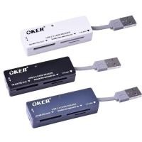 ราคา การ์ดรีดเดอร์ Reader Writer Oker รุ่น C-09 All in one พร้อมส่ง คละสี (24837370613)