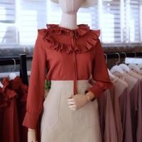 ราคา ❤️ เสื้อเชิ้ต มาใหม่จ้า สีส้มอิฐ❤️ (1488260863)