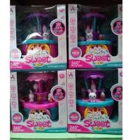 ราคา ของเล่นรถเข็นไอติม มีเสียง มีไฟ หมุนได้ (2493154178)