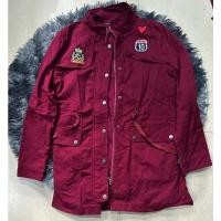 ราคา เสื้อแจ๊คเก็ต ten&co ผ้ายีนส์สีแดงแขนยาว (23115940451)