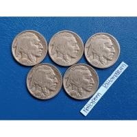 ราคา 5 Cents Buffalo Nickels 1926, 1927, 1928, 1935 & 1936 (26065146715)