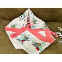 ราคา ผ้าคลุมไหล่สีชมพู ลายช้าง (25776854986)