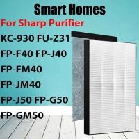 ราคา แผ่นกรองอากาศ HEPA และคาร์บอน สําหรับ SHARP KC-930 FU-Z31 FP-F40 FP-FM40 FP-J40 FP-JM40 FP-J50 FP-G50 FP-GM50 (20011491836)