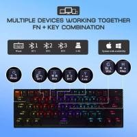 ราคา NENมาใหม่OKER คีย์บอร์ด เกมมิ่ง ขนาดเล็ก 5in 1 KEYBOARD PRO LIMITED 61KEYTHREE MODES Mechanical OKER K69 (25360803989)