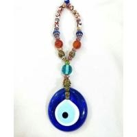 ราคา กำไลหินแท้☆หินอเกตทิเบต☆ที่ห้อยหรือแขวนEvil eye Hanging wall 5cm☆ (4514362466)