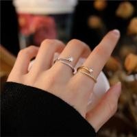 ราคา แฟชั่นเกาหลีแหวนเพทายหญิงรูปดาวห้าแฉกเปิดแหวนปรับแฟชั่นแหวนอุปกรณ์เสริมของขวัญขายส่ง (26960405521)