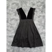 ราคา เดรสสั้นสีดำ เสื้อแต่งผ้ากำมะหยี่ มือสอง (23271506309)