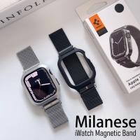 ราคา Spigen Milanese Loop สําหรับ iWatch Ultra 2 49 มม.45 มม.44 มม.นาฬิกาโลหะ Fit Pro สแตนเลสแม่เหล็กกรอบโลหะสําหรับ iWatch Series 9 8 7 6 5 4 SE2 ป้องกันกรณี (24579217989)