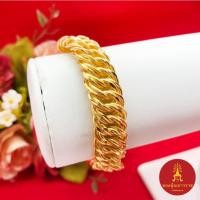 ราคา สร้อยข้อมือเลส ลายก้างปลาตัดลาย บิดยุ่ง ความยาว 7 นิ้ว เทียบเท่า 5 บาท ชุบทอง ใส่แทนของจริงได้ ข้อมือทอง ใช้ได้ทุกโอกาส (26400669318)