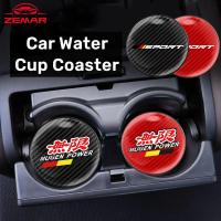 ราคา 1/2 ชิ้น Honda Mugen แผ่นรองแก้วน้ําในรถยนต์ กันลื่น แผ่นรองแก้วเครื่องดื่ม สำหรับ for Honda civic 11th gen fd fc eg fk HRV Jazz City Mugen Fit Vezel Accord BRV WRV Stream (29305584925)