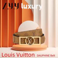 ราคา New Hot sales ราคาพิเศษ Ready Stock LOUIS VUITTON DAUPHINE 25mm Reversible Belt fashion and GM. (26213981253)
