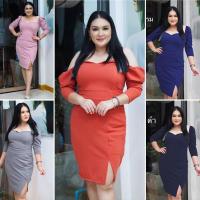 ราคา กระโปรง xlJanny เดรสสาวอวบ อ้วน Bigsize XXL ชุดเดรส ชุดออกงาน ชุดราตรี (5680150923)